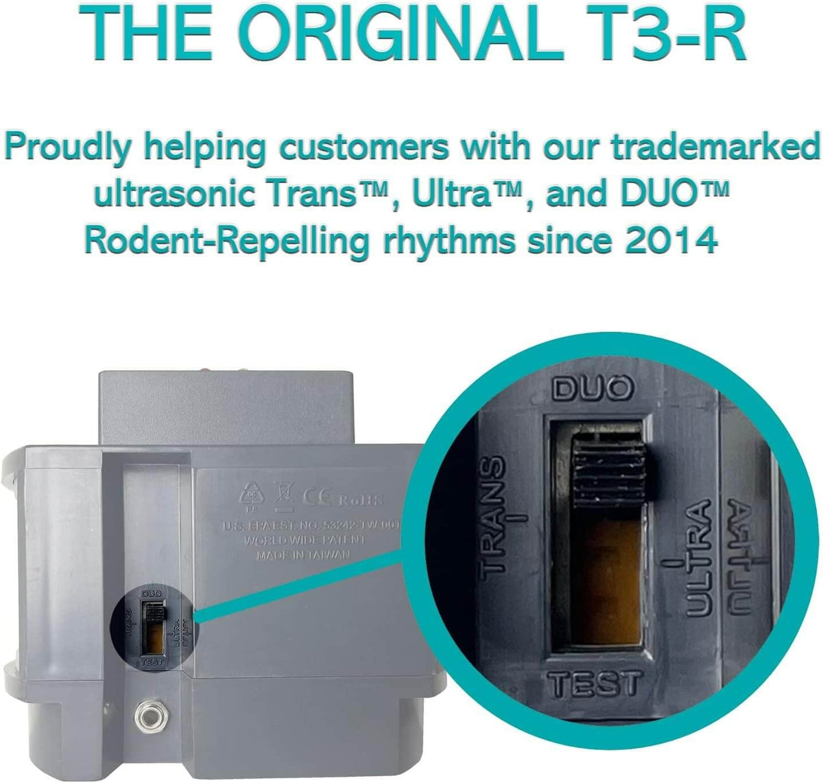 T3-R Triple High Impact Rodent Repeller For Mice And Rats