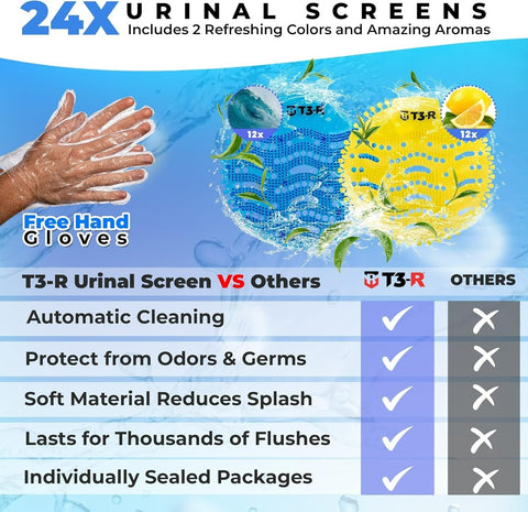 T3-R Long-lasting Fragrance Urinal Screens Deodorizer
